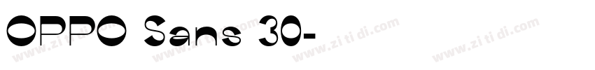 OPPO Sans 30字体转换